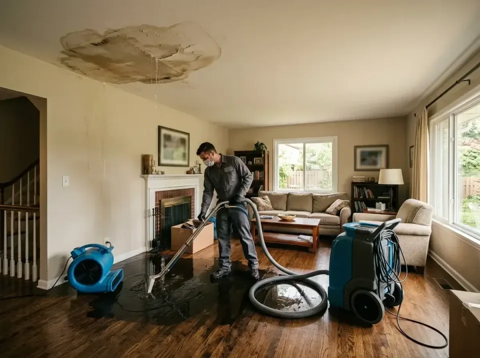 attic-pipe-burst-ceiling-drip-008 — frequently asked questions, Water Damage Restoration & Carpet Care in Lakewood, OH